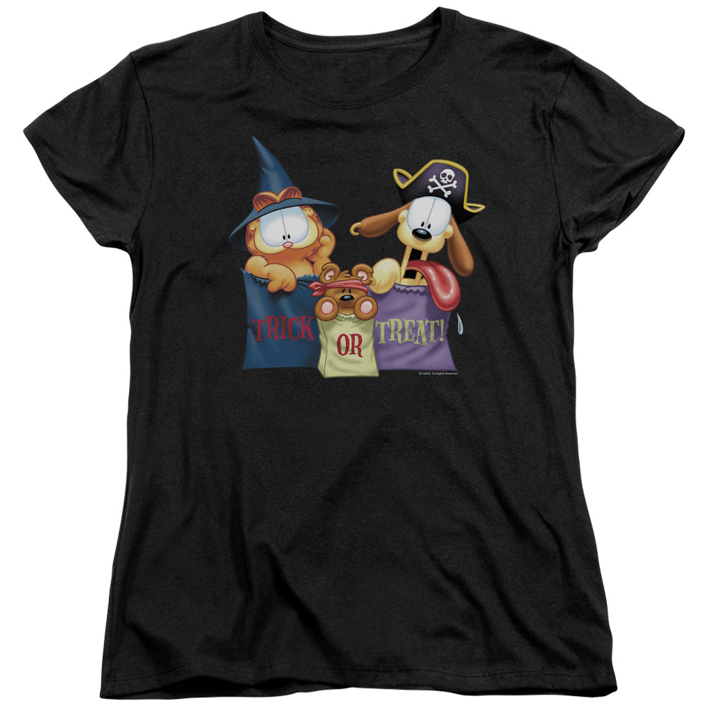 Garfield Grab Bags Womens T Shirt Black