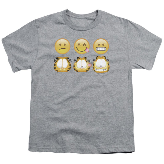 Garfield Emojis Kids Youth T Shirt Athletic Heather