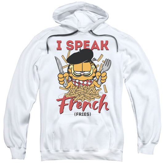 Garfield Speaking Love Mens Hoodie White