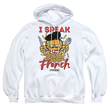 Garfield Speaking Love Mens Hoodie White
