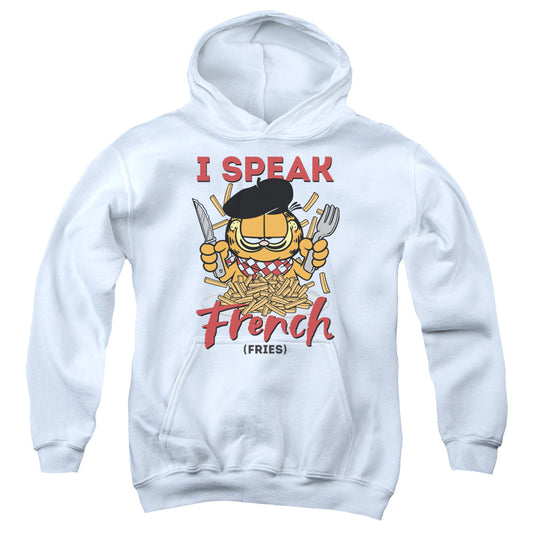 Garfield Speaking Love Kids Youth Hoodie White