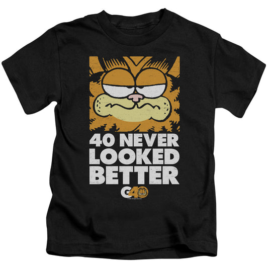 Garfield 40 Looks Juvenile Kids Youth T Shirt Black