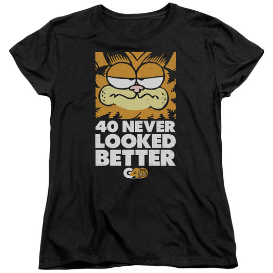 Garfield 40 Looks Womens T Shirt Black