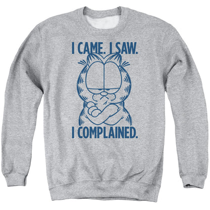 Garfield I Complained Mens Crewneck Sweatshirt Athletic Heather
