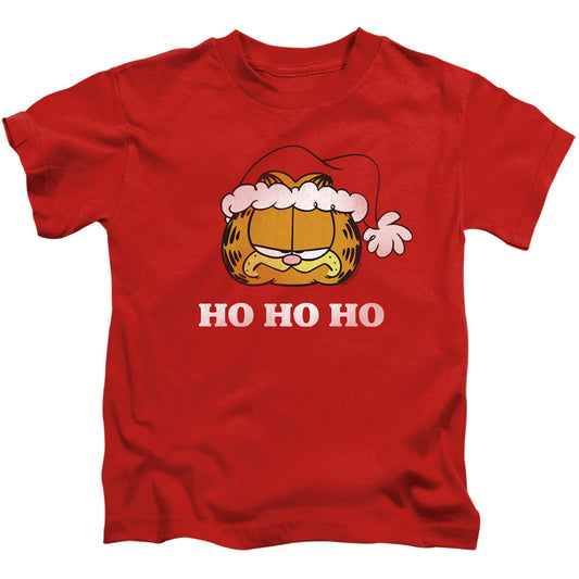 Garfield Ho Ho Ho Juvenile Kids Youth T Shirt Red