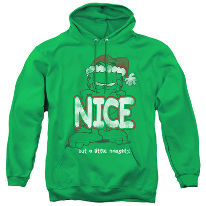 Garfield A Little Naughty Mens Hoodie Kelly Green