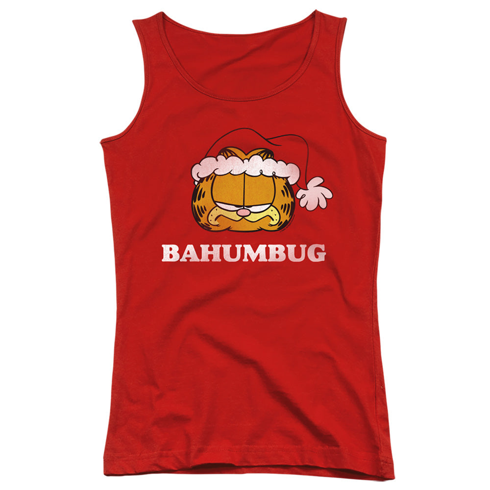 Garfield Bahumbug Womens Tank Top Shirt Red