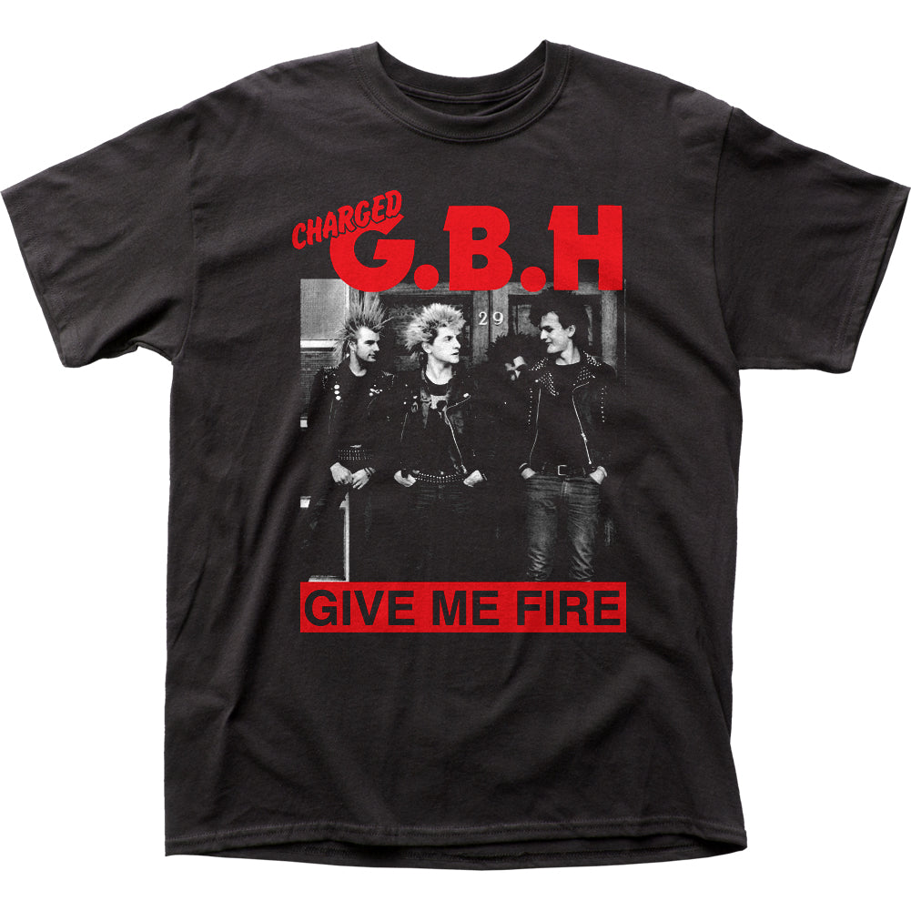 Charged C.B.H. Give Me Fire Mens T Shirt Black
