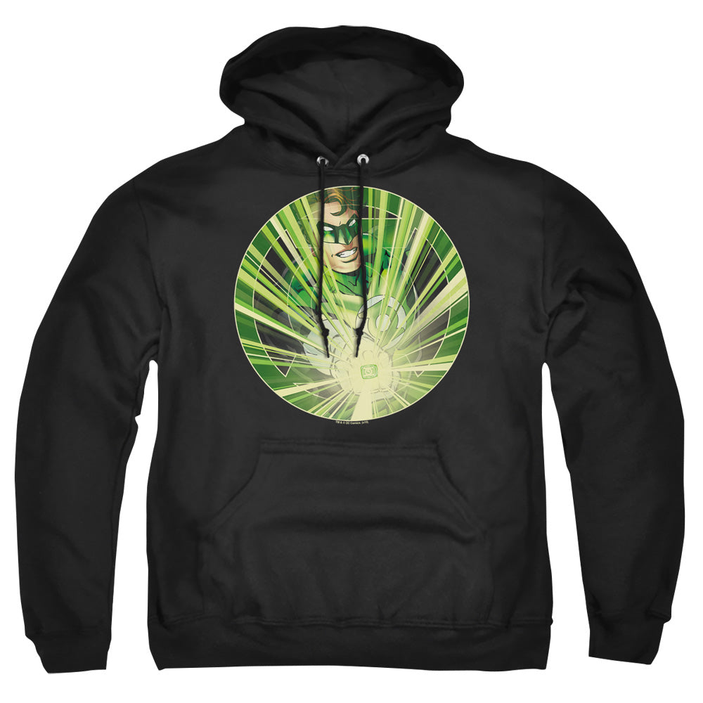 Green Lantern Light Em Up Mens Hoodie Black Officially Licensed