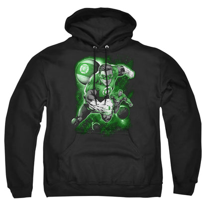 Green Lantern Lantern Planet Mens Hoodie Black Officially Licensed