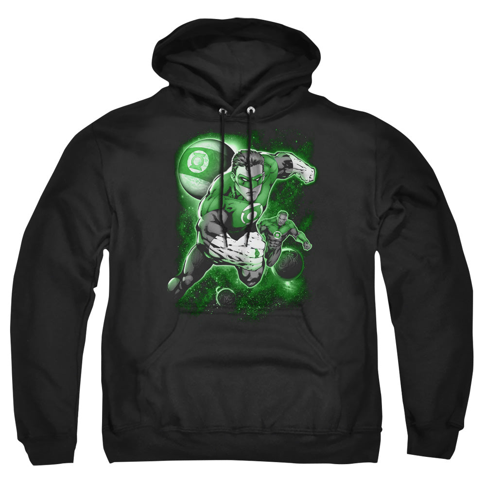 Green Lantern Lantern Planet Mens Hoodie Black Officially Licensed