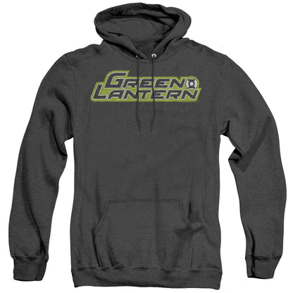 Green Lantern Scribble Title Mens Heather Hoodie Black Officially Licensed