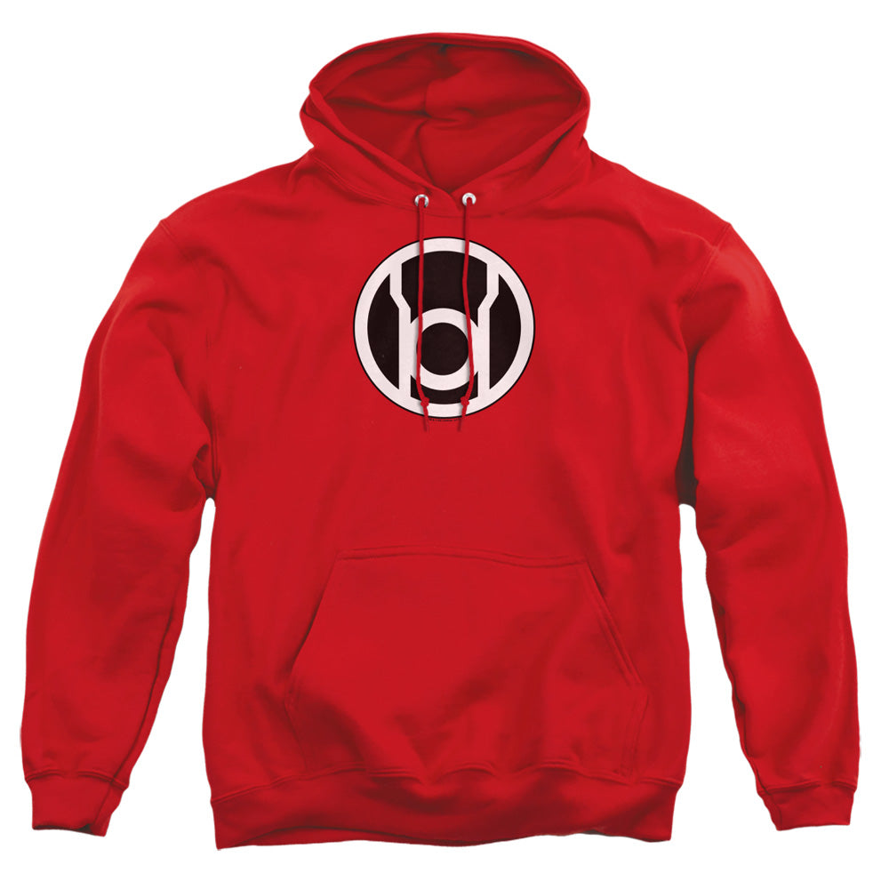 Green Lantern Red Lantern Logo Mens Hoodie Red Officially Licensed
