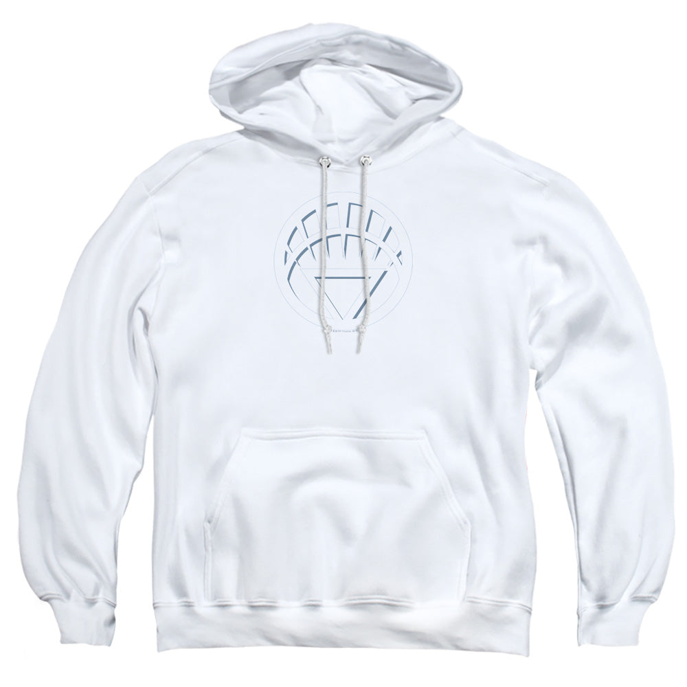 Green Lantern White Lantern Logo Mens Hoodie White Officially Licensed