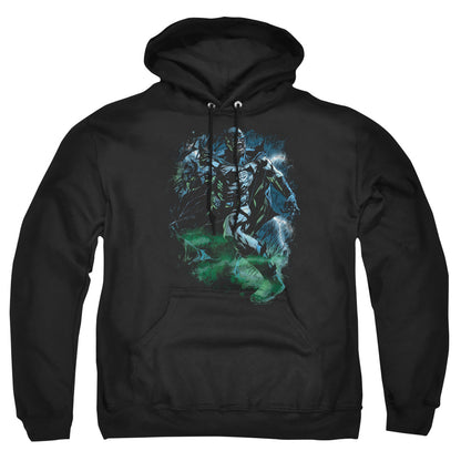 Green Lantern Black Lantern Batman Mens Hoodie Black Officially Licensed