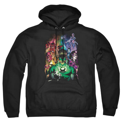 Green Lantern The New Guardians Mens Hoodie Black Officially Licensed