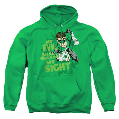 Green Lantern No Evil Mens Hoodie Kelly Green Officially Licensed