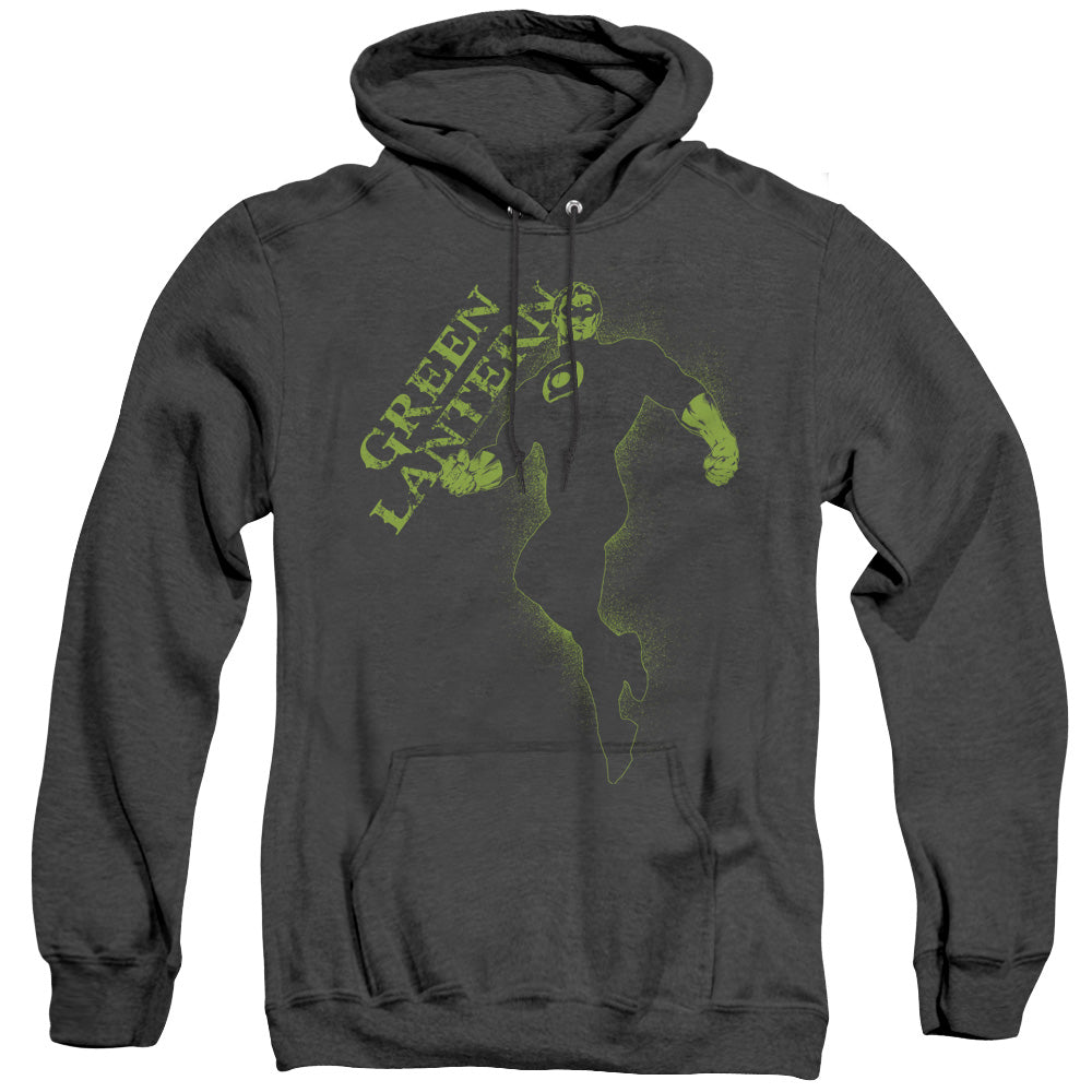 Gl Lantern Darkness Mens Heather Hoodie Black Officially Licensed