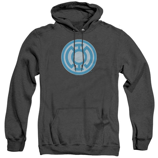 Green Lantern Blue Symbol Mens Heather Hoodie Black Officially Licensed