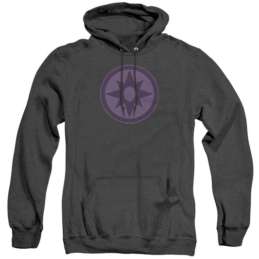 Green Lantern Sapphire Symbol Mens Heather Hoodie Black Officially Licensed