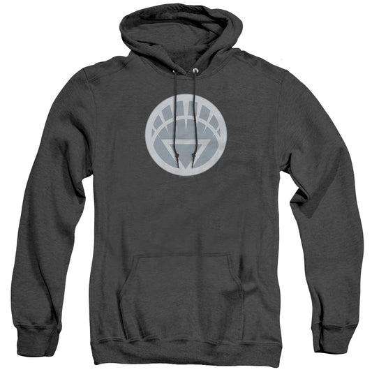 Green Lantern White Symbol Mens Heather Hoodie Black Officially Licensed