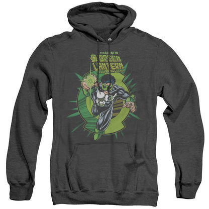 Green Lantern Rayner Cover Mens Heather Hoodie Black Officially Licensed
