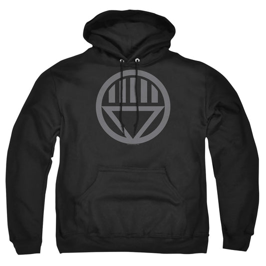 Green Lantern Grey Emblem Mens Hoodie Black Officially Licensed