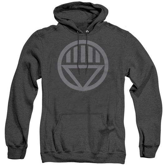 Green Lantern Grey Emblem Mens Heather Hoodie Black Officially Licensed