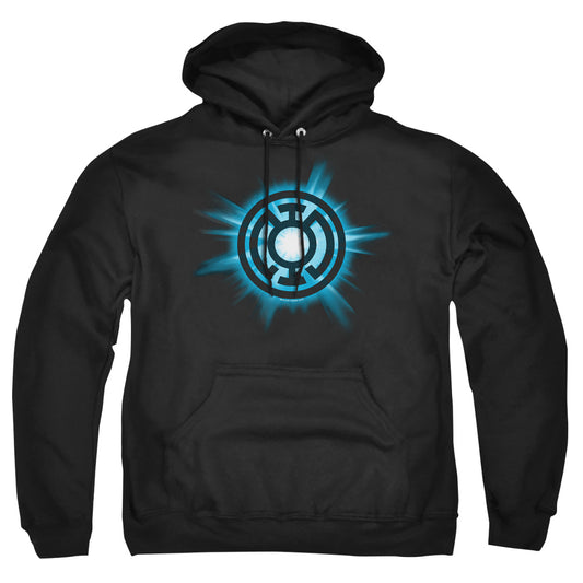 Green Lantern Blue Glow Mens Hoodie Black Officially Licensed
