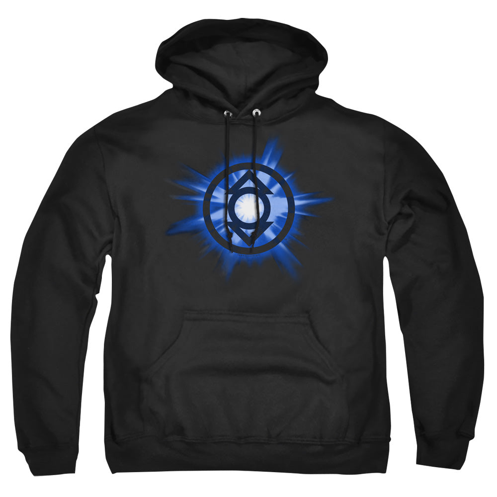 Green Lantern Indigo Glow Mens Hoodie Black Officially Licensed