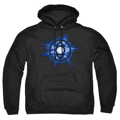 Green Lantern Indigo Glow Mens Hoodie Black Officially Licensed