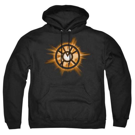 Green Lantern Orange Glow Mens Hoodie Black Officially Licensed