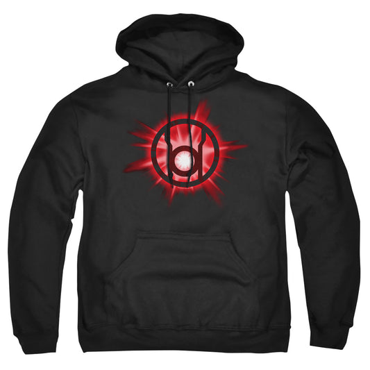 Green Lantern Red Glow Mens Hoodie Black Officially Licensed
