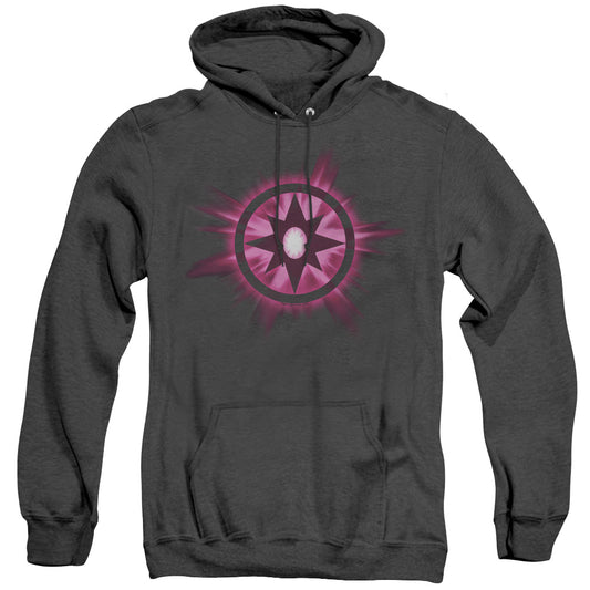 Green Lantern Sapphire Glow Mens Heather Hoodie Black Officially Licensed