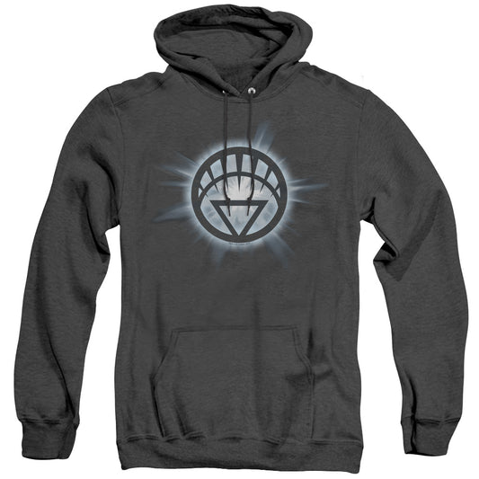 Green Lantern White Glow Mens Heather Hoodie Black Officially Licensed