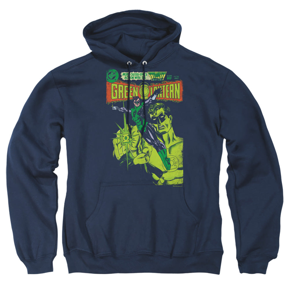 Green Lantern Vintage Cover Mens Hoodie Navy Officially Licensed