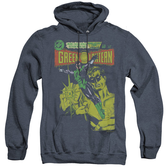 Green Lantern Vintage Cover Mens Heather Hoodie Navy Officially Licensed