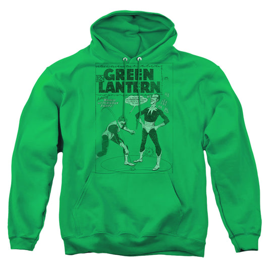 Green Lantern Perilous Traps Mens Hoodie Kelly Green Officially Licensed