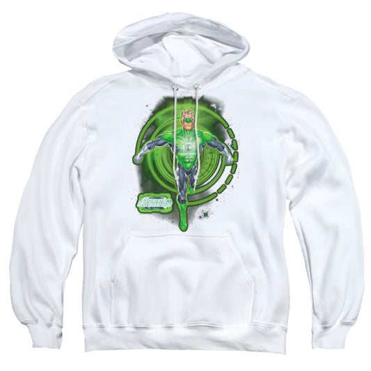 Green Lantern Inked Mens Hoodie White Officially Licensed