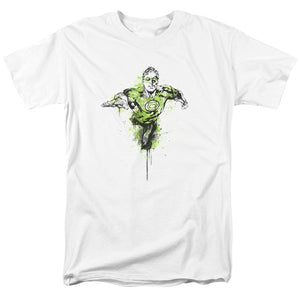 Green Lantern Inked Mens T Shirt White