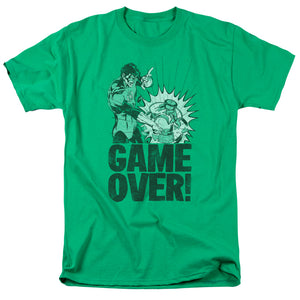 Green Lantern Game Over Mens T Shirt Kelly Green