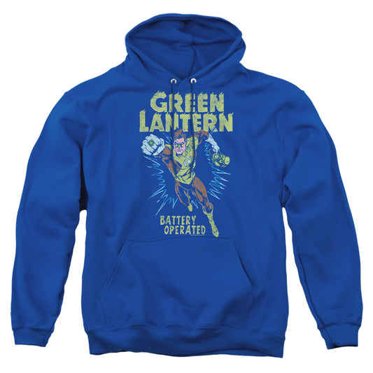 Green Lantern Fully Charged Mens Hoodie Royal Blue Officially Licensed