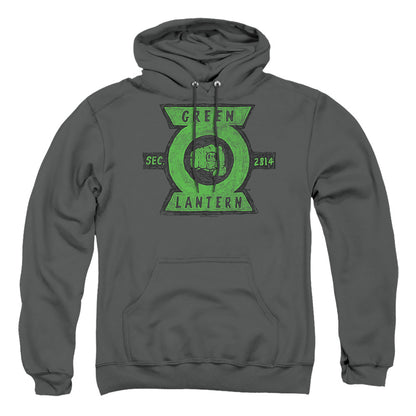 Green Lantern Section Mens Hoodie Charcoal Officially Licensed