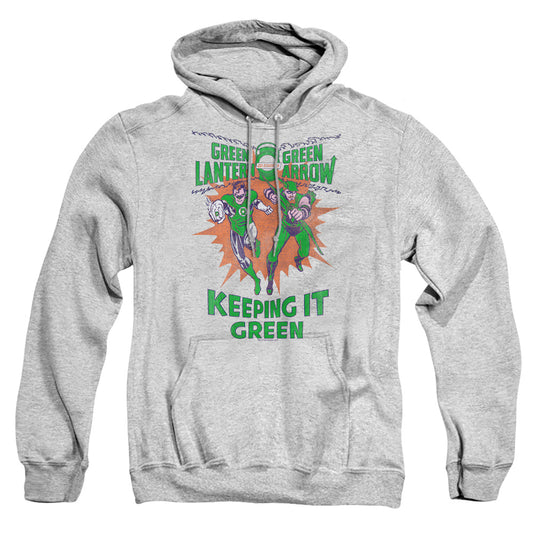 Green Lantern Keeping It Green Mens Hoodie Athletic Heather Officially Licensed