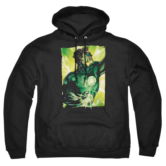 Green Lantern Up Up Mens Hoodie Black Officially Licensed