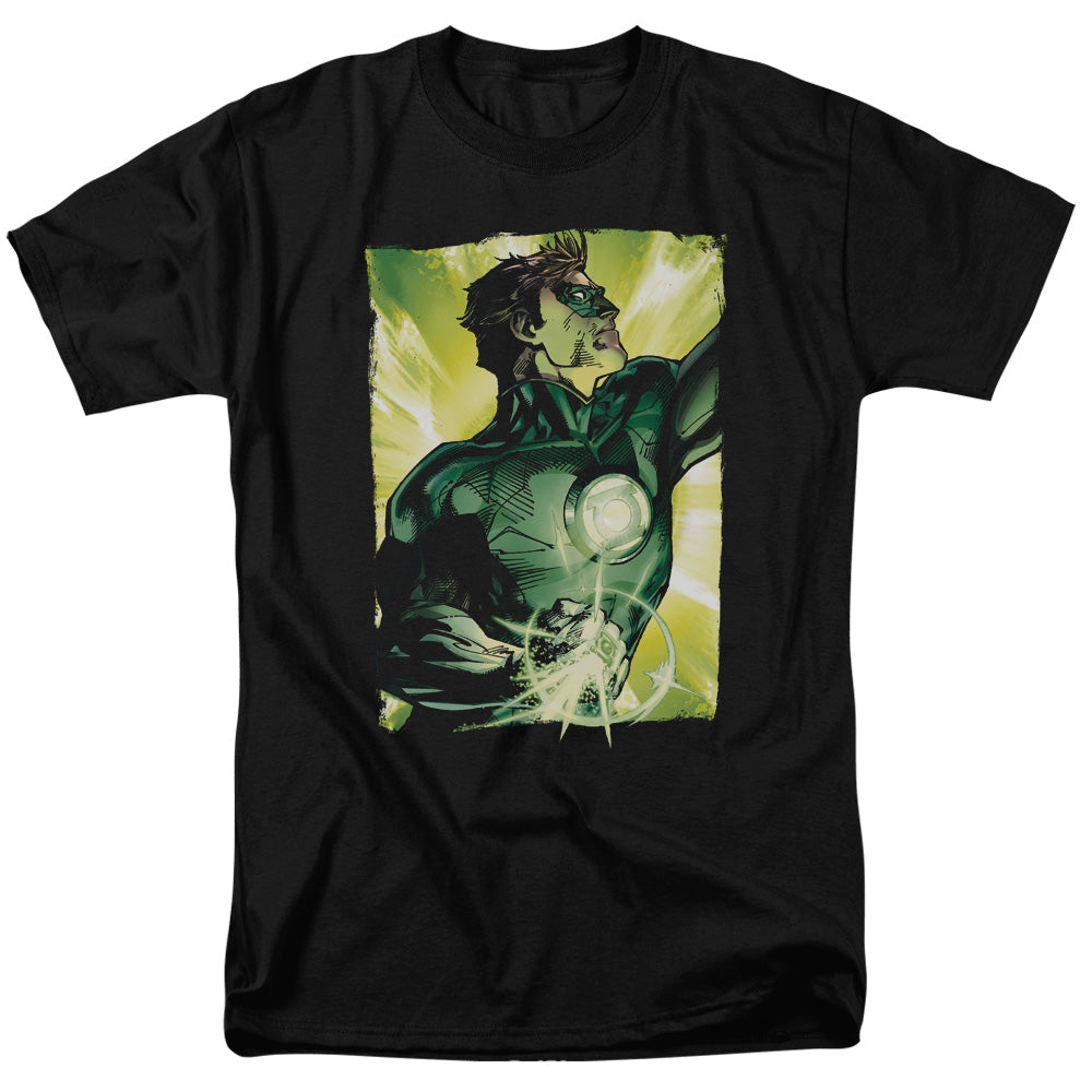 Green Lantern Up Up Mens T Shirt Black