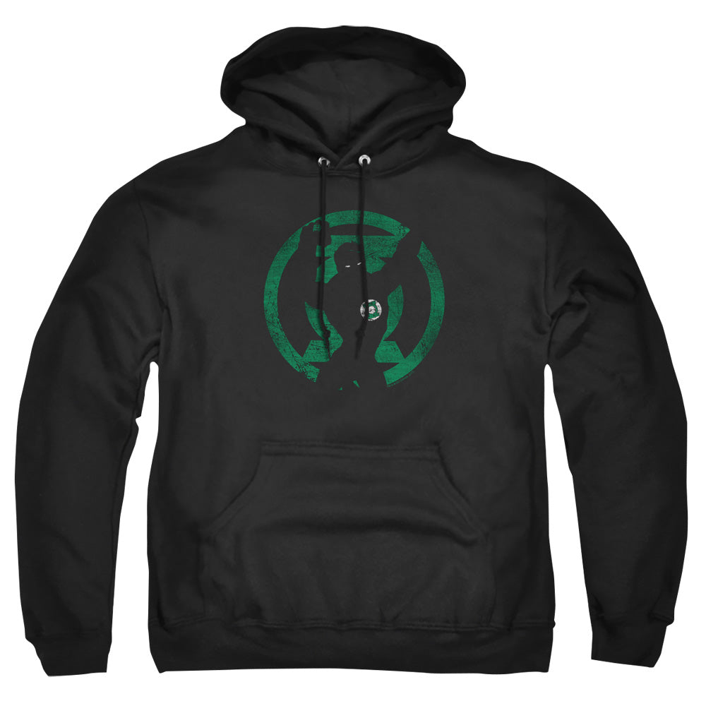 Dc Gl Symbol Knockout Mens Hoodie Black Officially Licensed