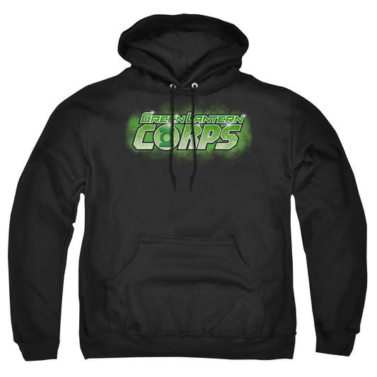Green Lantern Gl Corps Title Mens Hoodie Black Officially Licensed