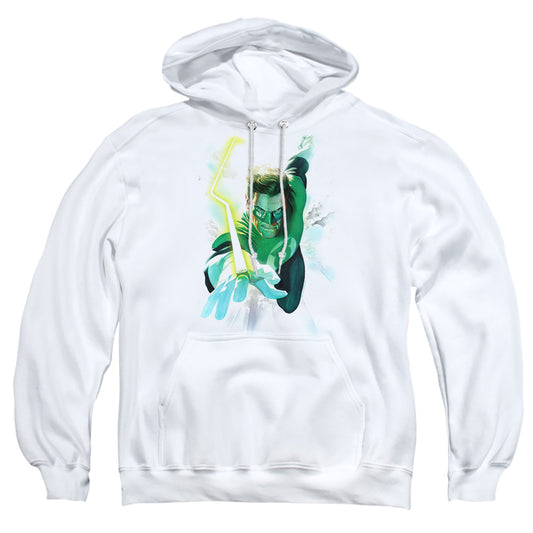 Green Lantern Clouds Mens Hoodie White Officially Licensed