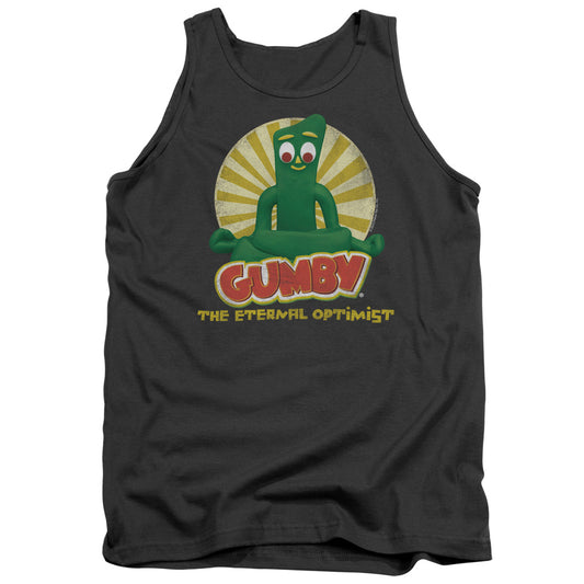 Gumby Optimist Mens Tank Top Shirt Charcoal